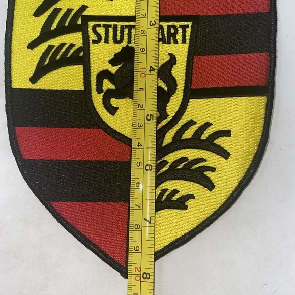 Porsche Automobile Stuttgart Racing Patch 8"x6" - Picture 5 of 5